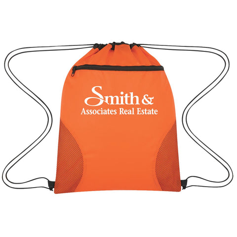 Orange Smith and Associates drawstring bag