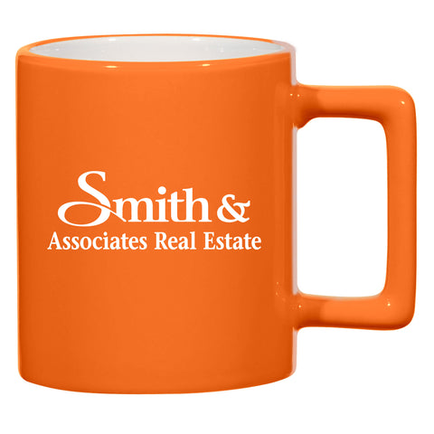 Orange coffee mug