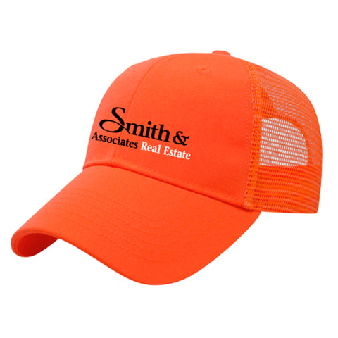 Orange Mesh Back Hat